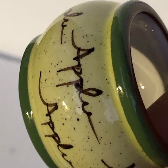 Apples napkins rings by homeinteriors Vintage - Picture 3 of 4